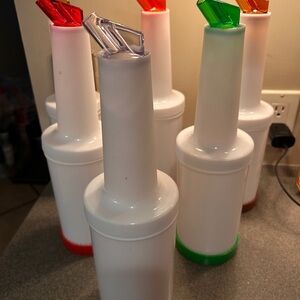 Set of 5 Cocktail Pour Bottles